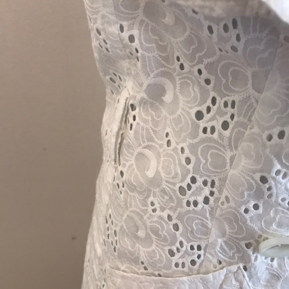 Etcetera White Sleeveless Eyelet Dress Size 0 - Picture 2 of 4